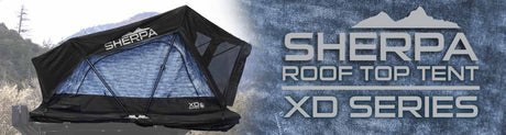 XD Sherpa Hybrid Soft Shell Roof Top Tent, Blue Body & Black Rainfly