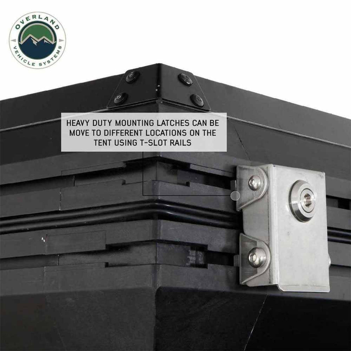 HD Sidewinder Side Load Aluminum Hard Shell Roof Top Tent, Grey Body & Green Trim