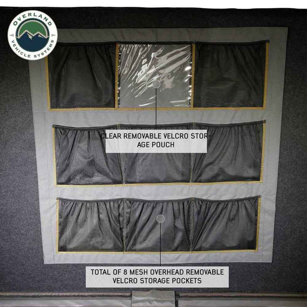 HD Sidewinder Side Load Aluminum Hard Shell Roof Top Tent, Grey Body & Green Trim