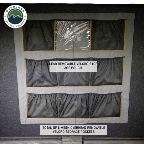 HD Sidewinder Side Load Aluminum Hard Shell Roof Top Tent, Grey Body & Green Trim