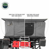 HD Sidewinder Side Load Aluminum Hard Shell Roof Top Tent, Grey Body & Green Trim