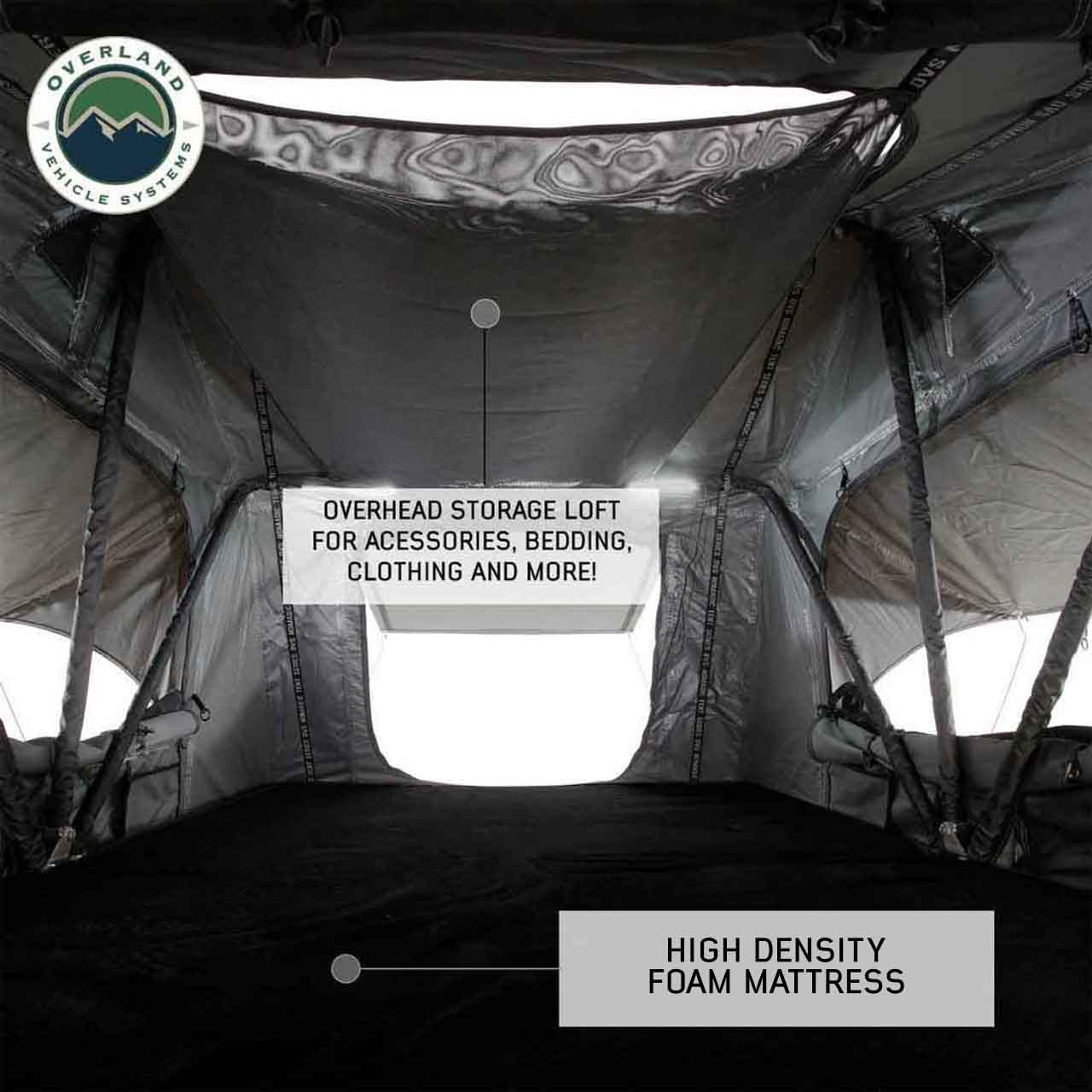 HD Nomadic 4 Extended Soft Shell Roof Top Tent, Grey Body & Green Rainfly