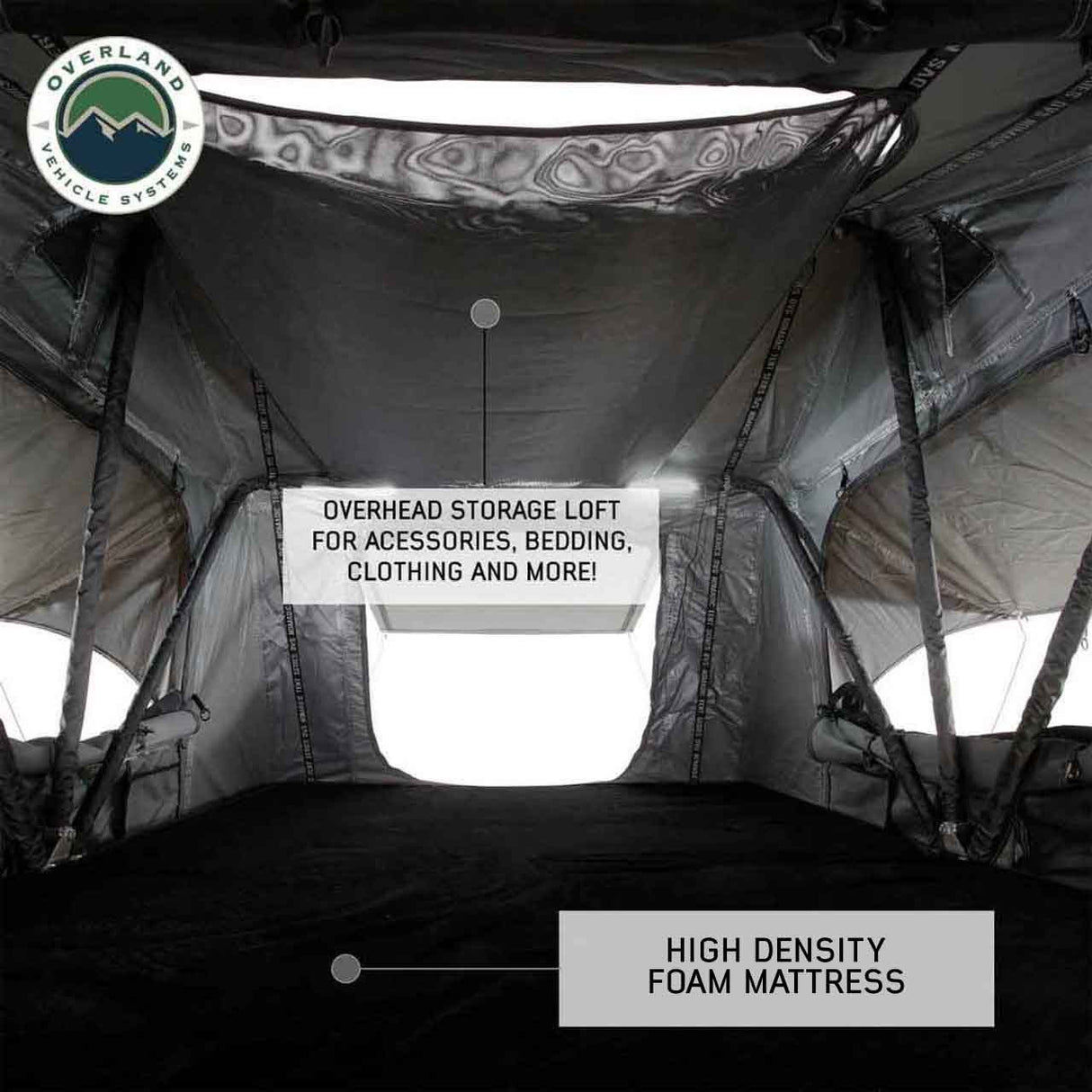 HD Nomadic 3 Standard Soft Shell Roof Top Tent, Grey Body & Green Rainfly