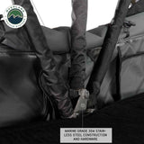 HD Nomadic 4 Extended Soft Shell Roof Top Tent, Grey Body & Green Rainfly