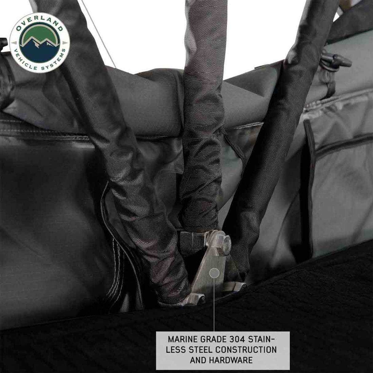 HD Nomadic 3 Extended Soft Shell Roof Top Tent, Grey Body & Green Rainfly