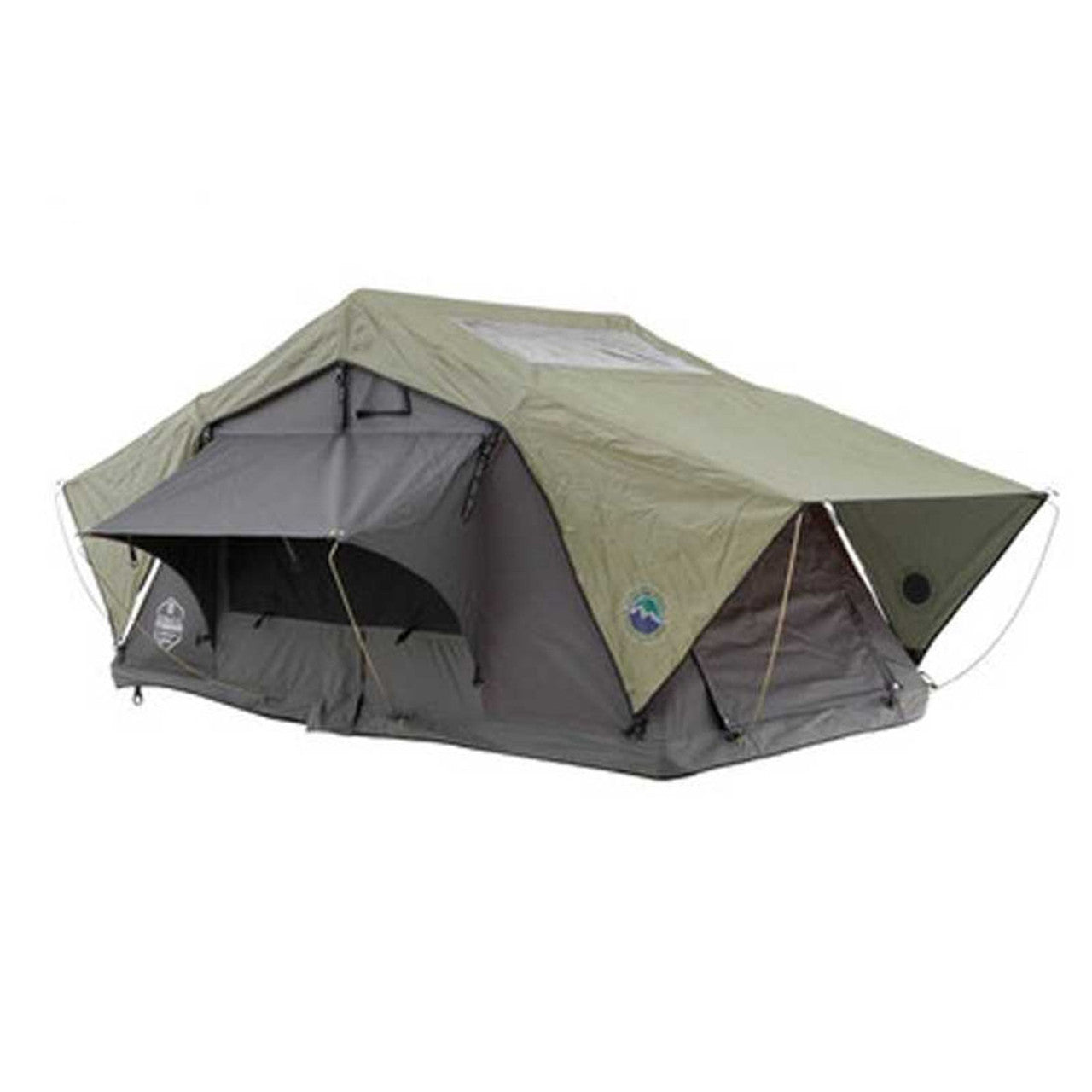 HD Nomadic 2 Standard Soft Shell Roof Top Tent, Grey Body & Green Rainfly