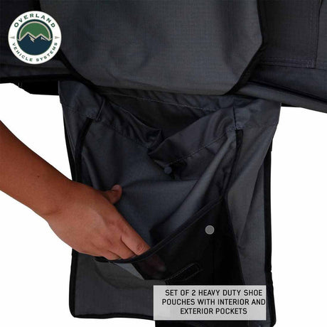 HD Nomadic 3 Standard Soft Shell Roof Top Tent, Grey Body & Green Rainfly