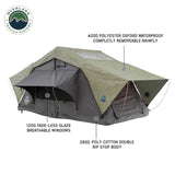 HD Nomadic 3 Standard Soft Shell Roof Top Tent, Grey Body & Green Rainfly