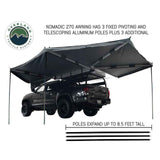 HD Nomadic 270 Degree Awning - Driver Side - Dark Gray Awning with Black Cover