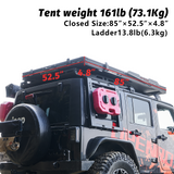 OPENROAD Aluminum Hard Shell Roof Top Tent-PeakRoof LT Series