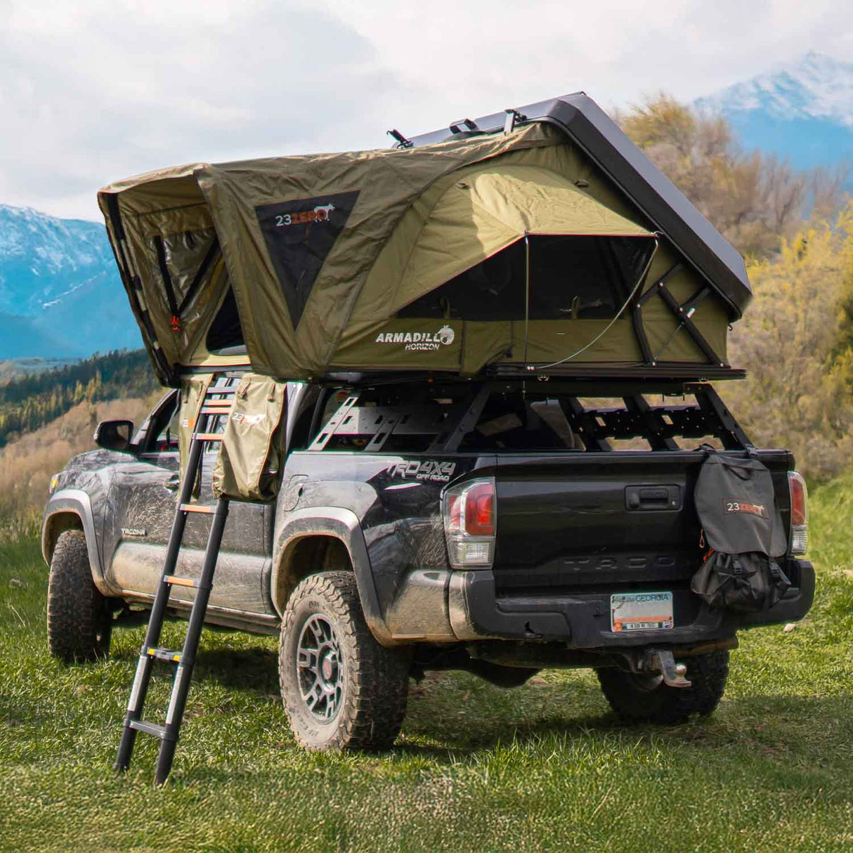 Armadillo Horizon 2: Premium Hardshell Rooftop Tent for All-Season Adventure (Left Open Only)