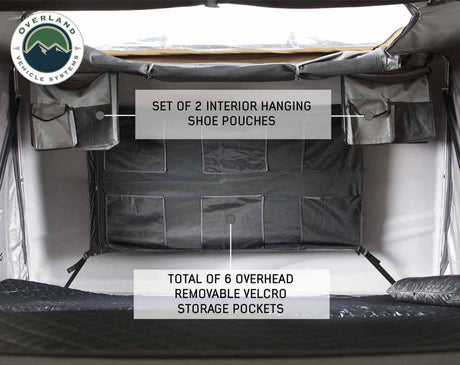 HD Bushveld II Cantilever Hard Shell Roof Top Tent Grey Body & Tan Rainfly