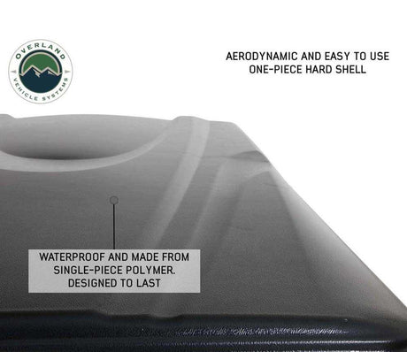 HD Bushveld II Cantilever Hard Shell Roof Top Tent Grey Body & Tan Rainfly