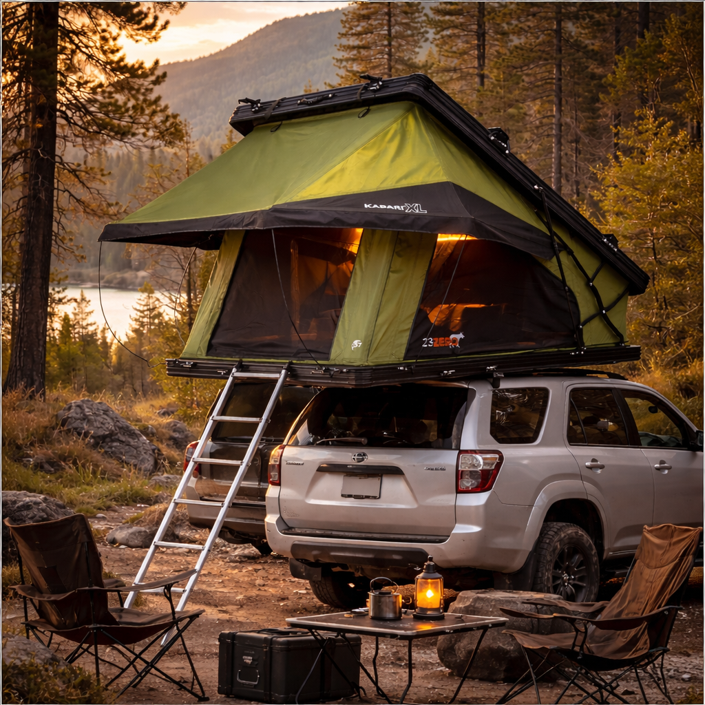 23Zero Kabari XL – Premium Wedge Hardshell Rooftop Tent