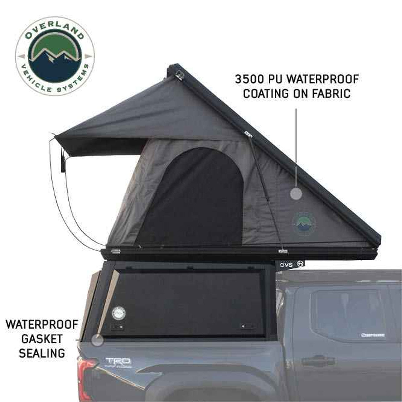 OVS Excursion Hard Shell Roof Top Tent Camper Combo for Overland Adventures