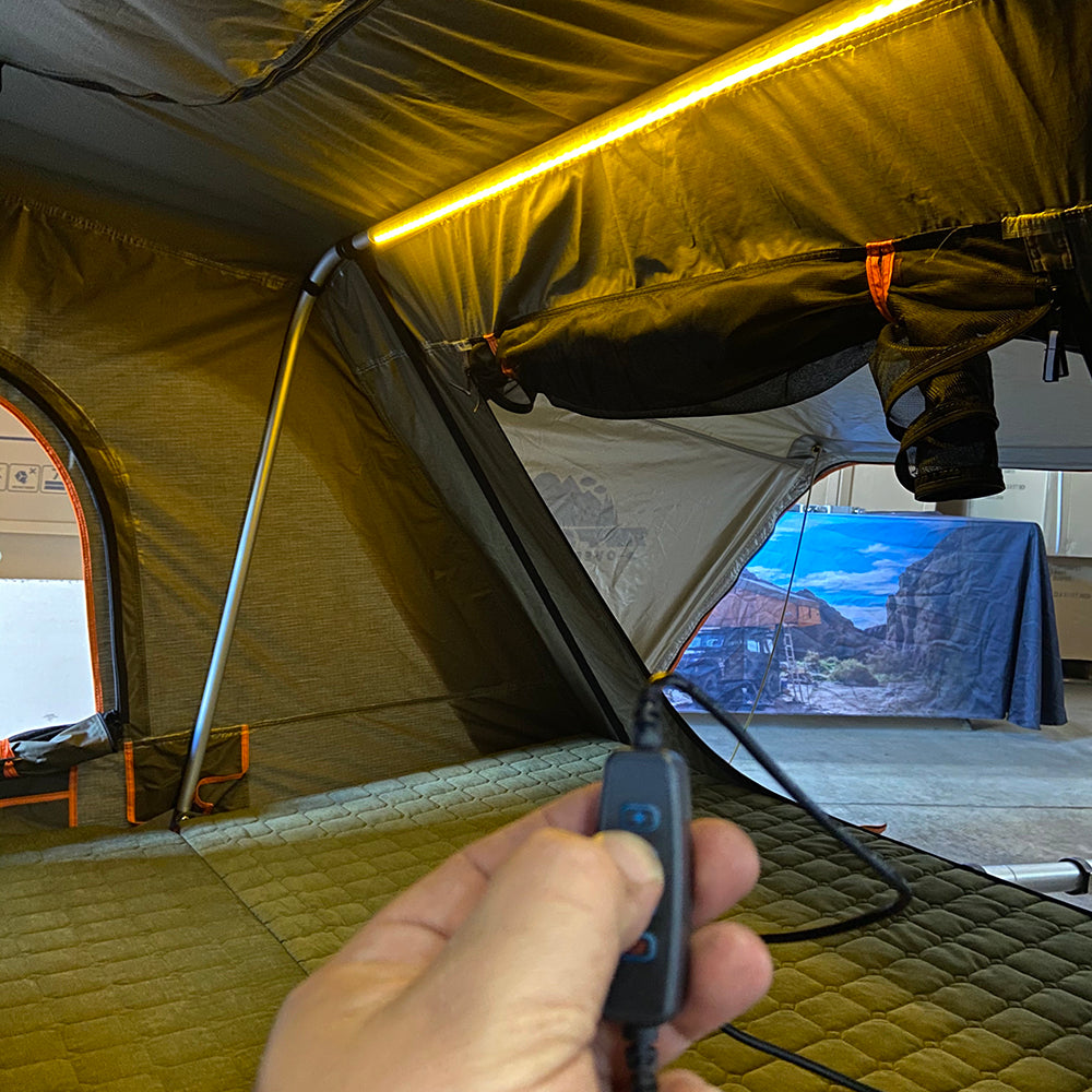 Tuff Stuff Alpha Hard Shell Rooftop Tent – 2–3 Person, ABS Construction, Gray