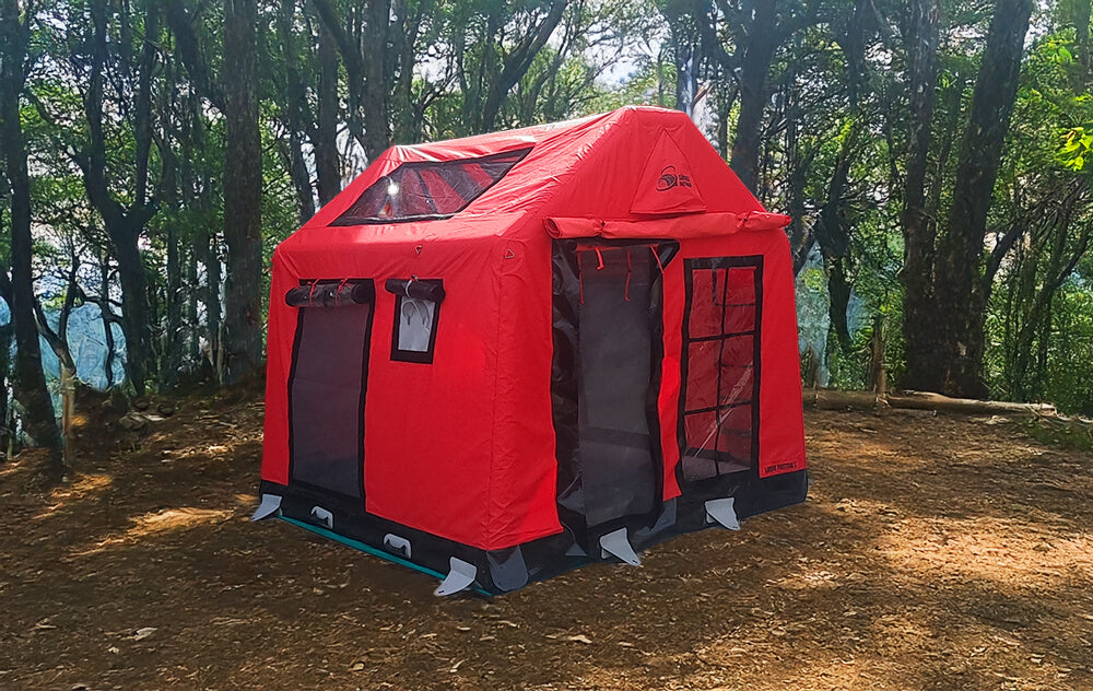 London Prestige 4-Season Inflatable Canvas Air Tent for 3–4 People