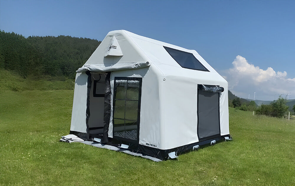 London Prestige Plus Premium Inflatable All-Season Camping Tent — 4–6 Person Family Cabin