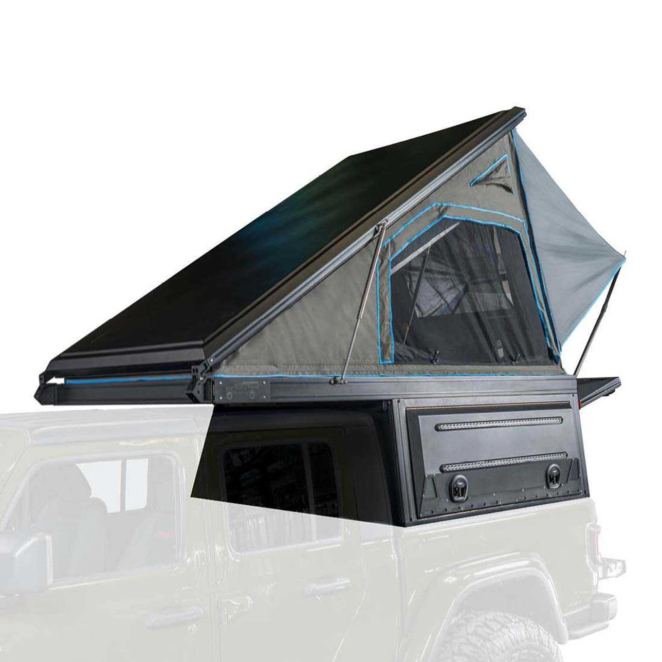 MagPak Overland Camper Shell Roof Top Tent Combo with Lights, Molle Panels