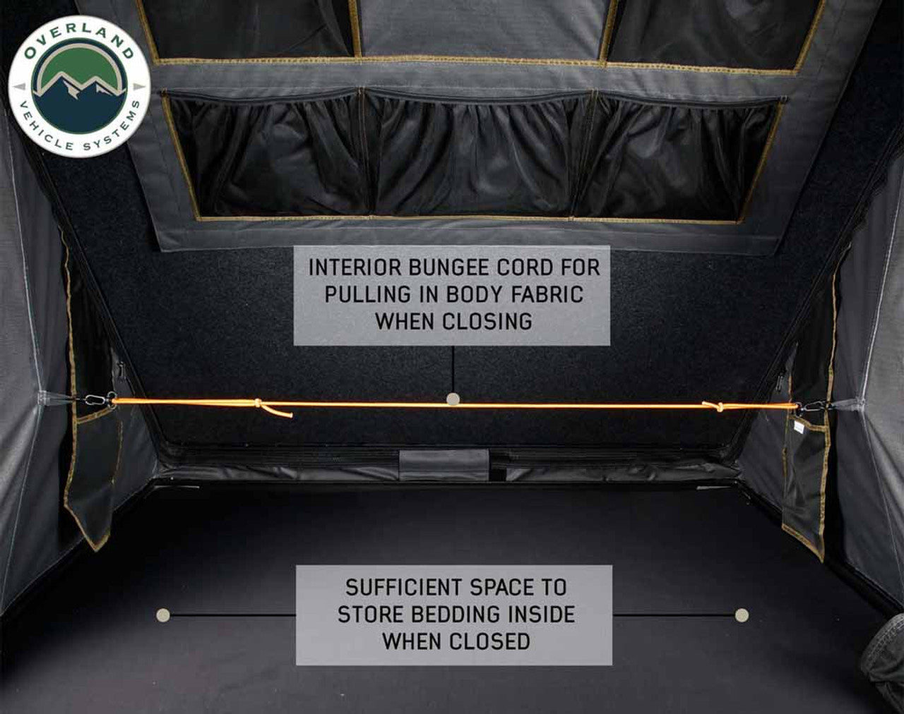 HD Mamba Clam Shell Aluminum Hard Shell Roof Top Tent, Grey Body & Green Trim