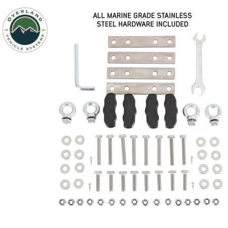 HD Mamba Clam Shell Aluminum Hard Shell Roof Top Tent, Grey Body & Green Trim