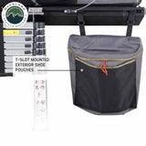 HD Mamba Clam Shell Aluminum Hard Shell Roof Top Tent, Grey Body & Green Trim