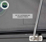 HD Mamba Clam Shell Aluminum Hard Shell Roof Top Tent, Grey Body & Green Trim