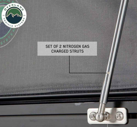 HD Mamba Clam Shell Aluminum Hard Shell Roof Top Tent, Grey Body & Green Trim