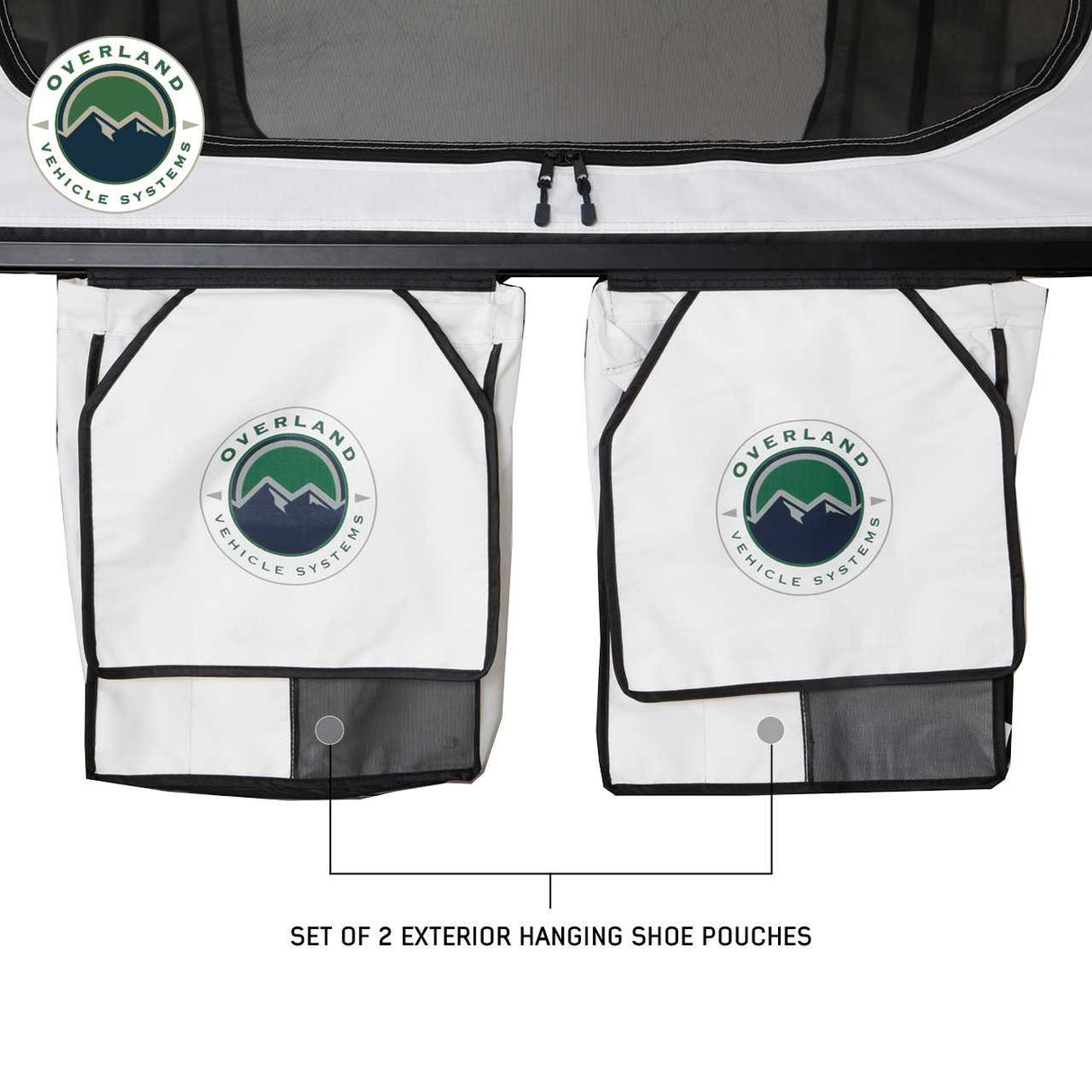 HD Nomadic 3 Arctic White Extended Soft Shell Roof Top Tent, White Body Dark Grey Rainfly