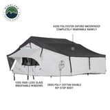 HD Nomadic 3 Arctic White Extended Soft Shell Roof Top Tent, White Body Dark Grey Rainfly