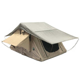 LD TMBK 3 Soft Shell Roof Top Tent, Tan Body & Green Rainfly