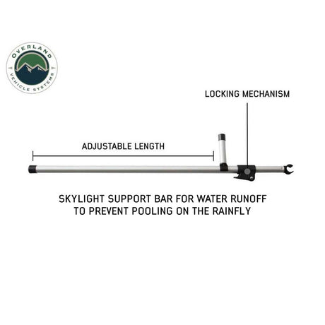 HD Bushveld II Cantilever Hard Shell Roof Top Tent Grey Body & Tan Rainfly