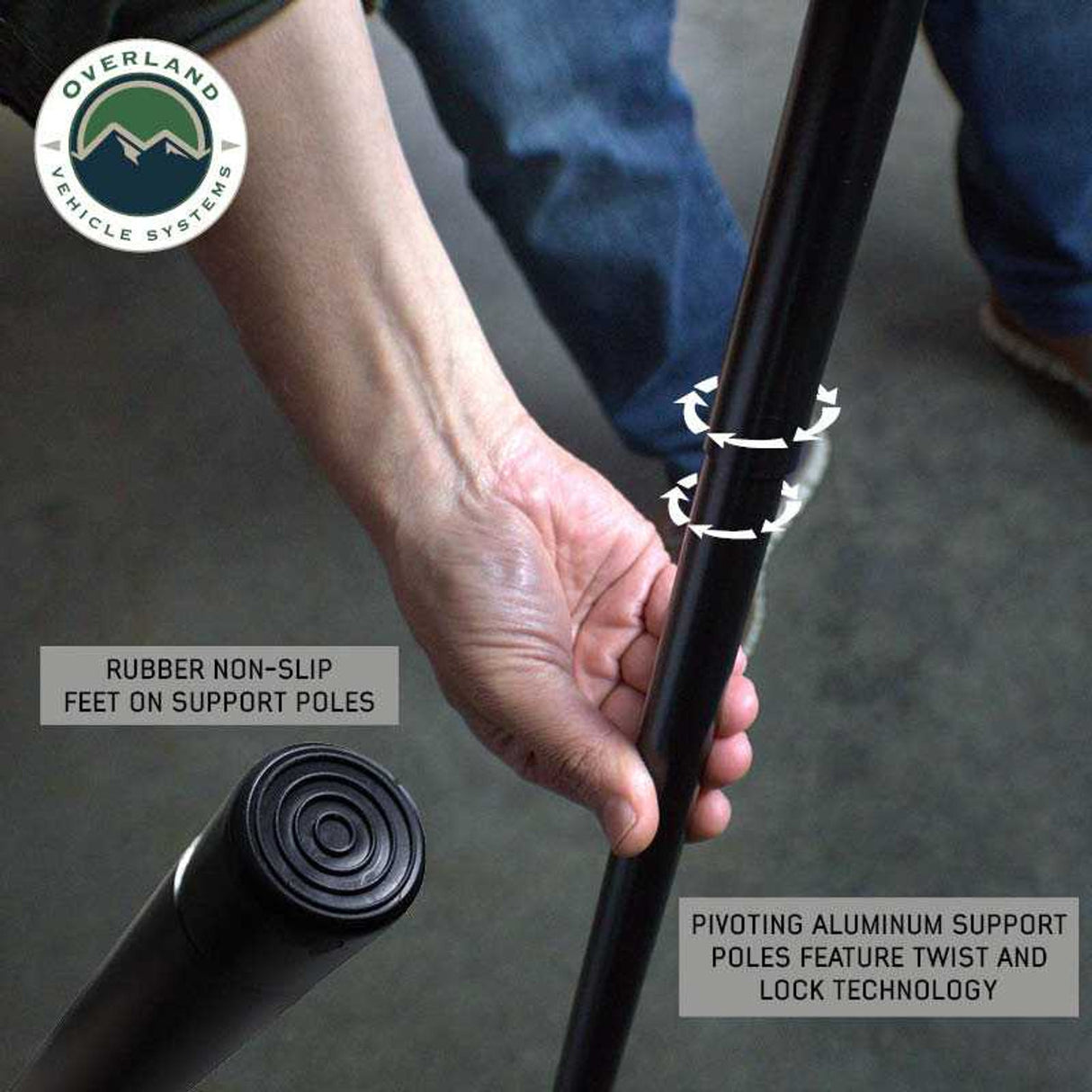 XD Nomadic 270 Degree Awning & Wall Kit Combo - Lights, Black Out, Black Body , Trim, and Travel Cover