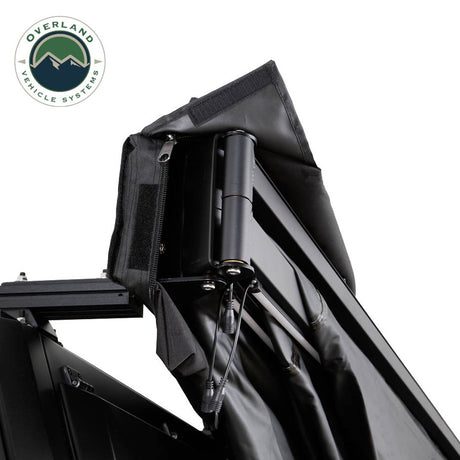 XD Nomadic 270 Degree Awning W/Lights & Black Out - Black Body, Grey Trim & Black Travel Cover