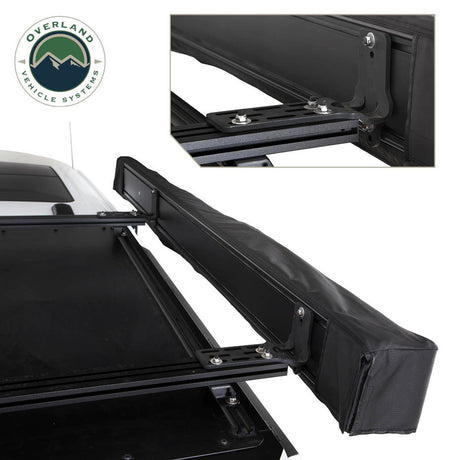 XD Nomadic 270 Degree Awning W/Lights & Black Out - Black Body, Grey Trim & Black Travel Cover