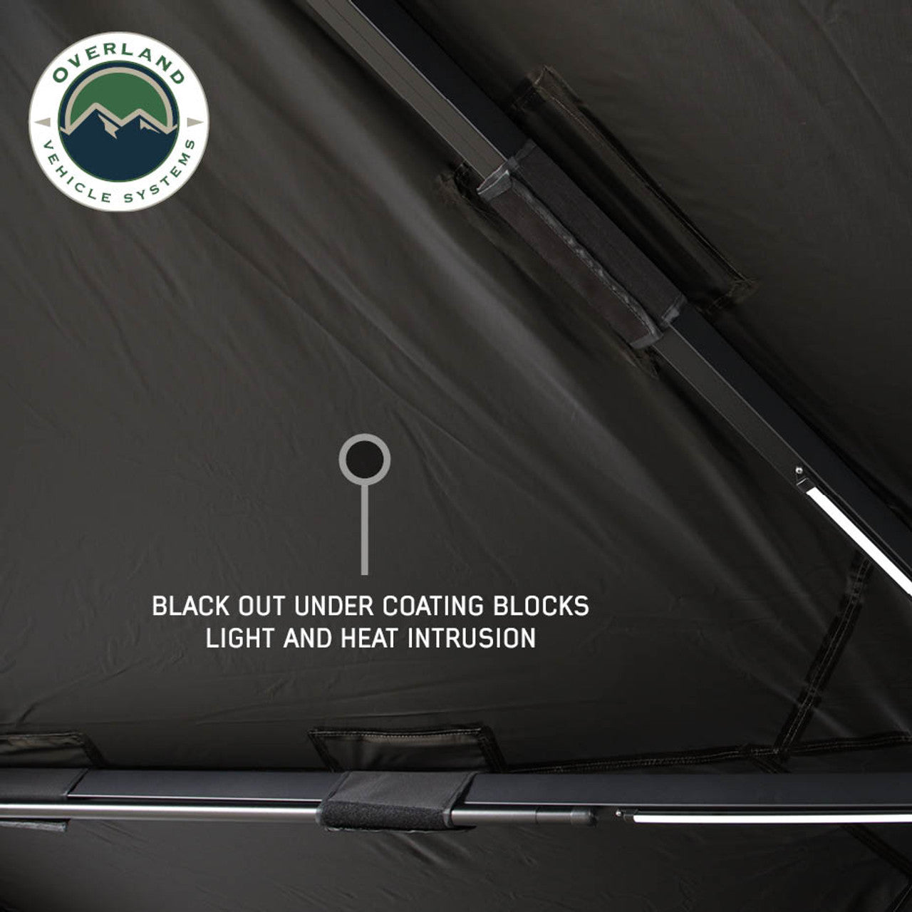 XD Nomadic 270 Degree Awning W/Lights & Black Out - Black Body, Grey Trim & Black Travel Cover