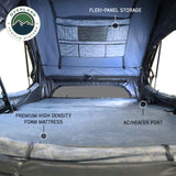 XD Atlas Cantilever ABS Hard Shell Roof Top Tent, Blue Body & Black Rainfly