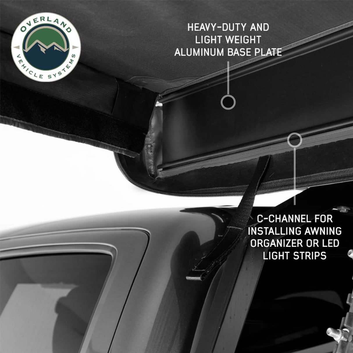 XD Nomadic 180 LTE Awning - Black Fabric and Travel Cover Universal