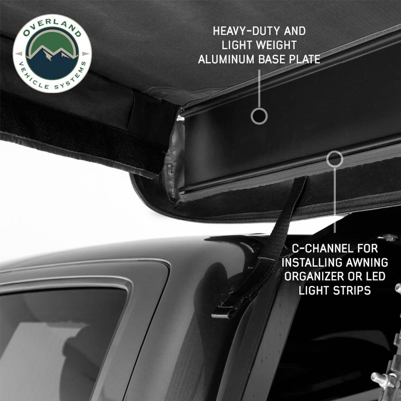 XD Nomadic 180 LTE Awning - Black Fabric and Travel Cover Universal