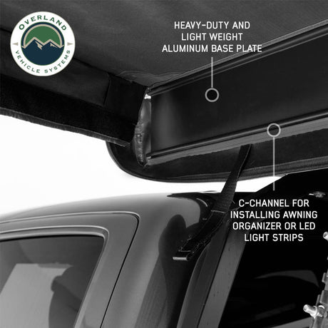 XD Nomadic 180 LTE Awning - Black Fabric and Travel Cover Universal