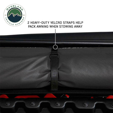 XD Nomadic 180 LTE Awning - Black Fabric and Travel Cover Universal