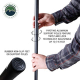 XD Nomadic 180 LTE Awning - Black Fabric and Travel Cover Universal