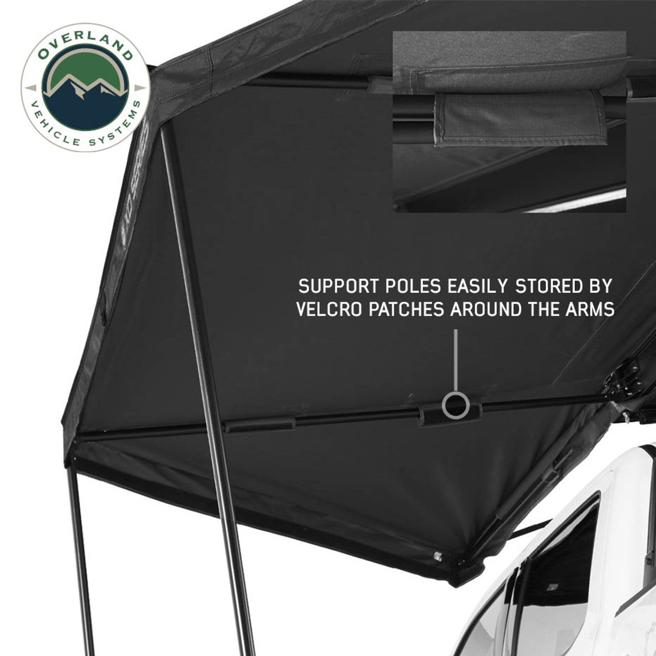 XD Nomadic 180 LTE Awning - Black Fabric and Travel Cover Universal