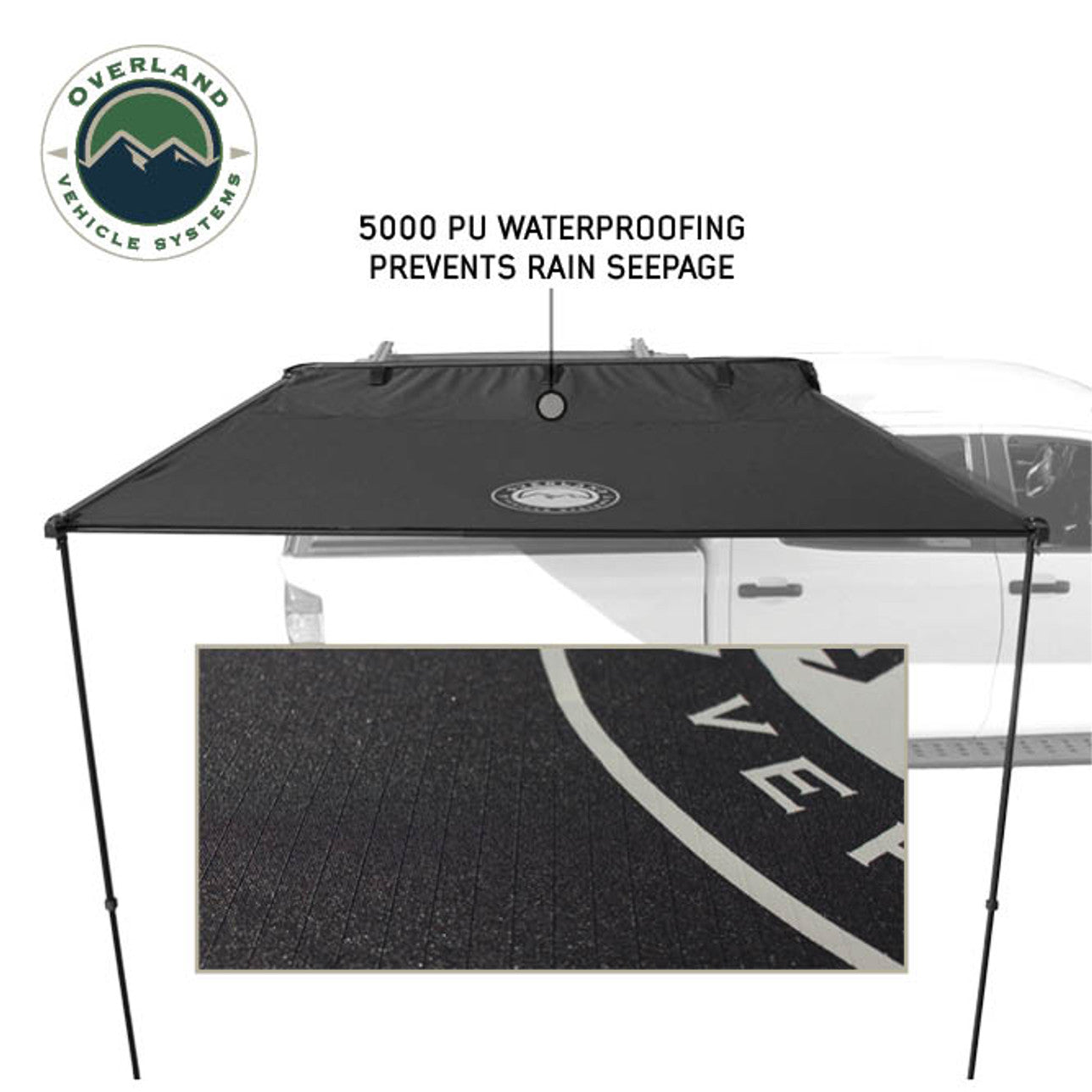 XD Nomadic Self-Deploying 90 Degree Awning with Lights & Black Out Fabric Universal