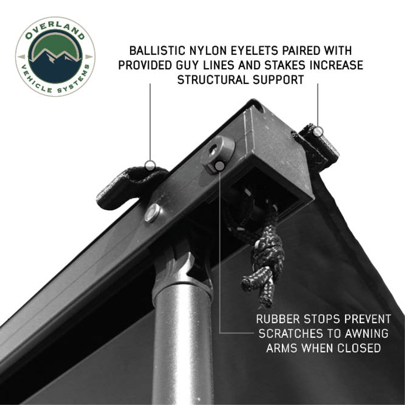 XD Nomadic Self-Deploying 90 Degree Awning with Lights & Black Out Fabric Universal