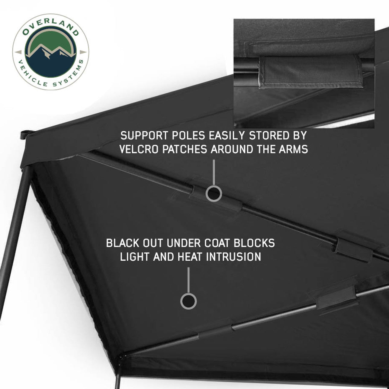 XD Nomadic 270 LTE Awning - Black Fabric and Travel Cover