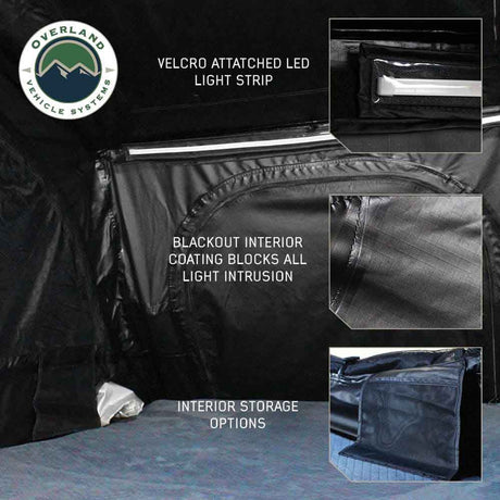 XD Sherpa Hybrid Soft Shell Roof Top Tent, Blue Body & Black Rainfly