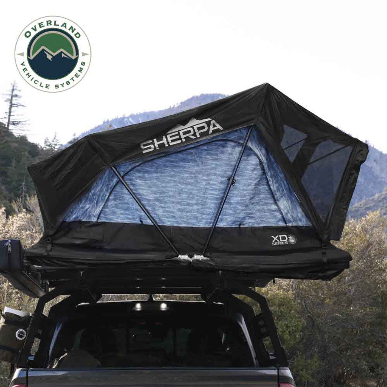 XD Sherpa Hybrid Soft Shell Roof Top Tent, Blue Body & Black Rainfly