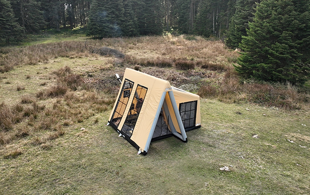 Air Aquila Premium Glamping Safari Tent — 10–12 Person All-Season Inflatable Canvas Lodge