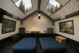 All-Season Inflatable Family Canvas Cabin Tent — 6 to 8 Person (Hunter & Camper Edition)